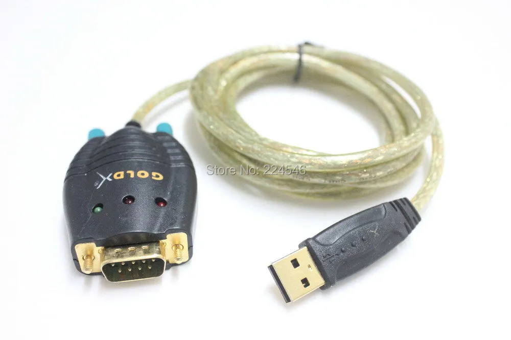 

Used GoldX Model GXMU-1200 6 ft. USB to DB9 serial Cable Prolific PL-2303 Supports Vista/XP/ME/98SE/2000/Win7