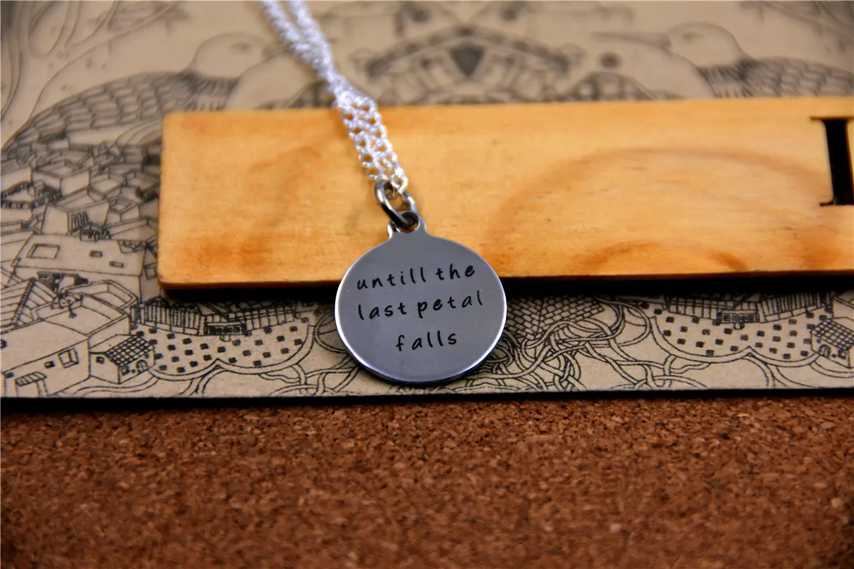 3 шт./лот модное ожерелье из нержавеющей стали до последних лепестков спадает подвеска ювелирные изделия