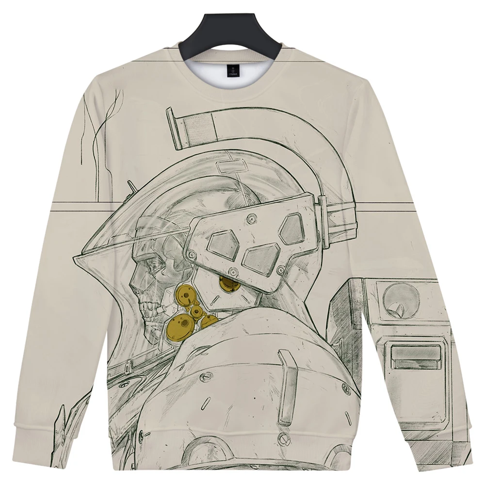 Толстовка с длинным рукавом и круглым вырезом в японском стиле|Женские толстовки