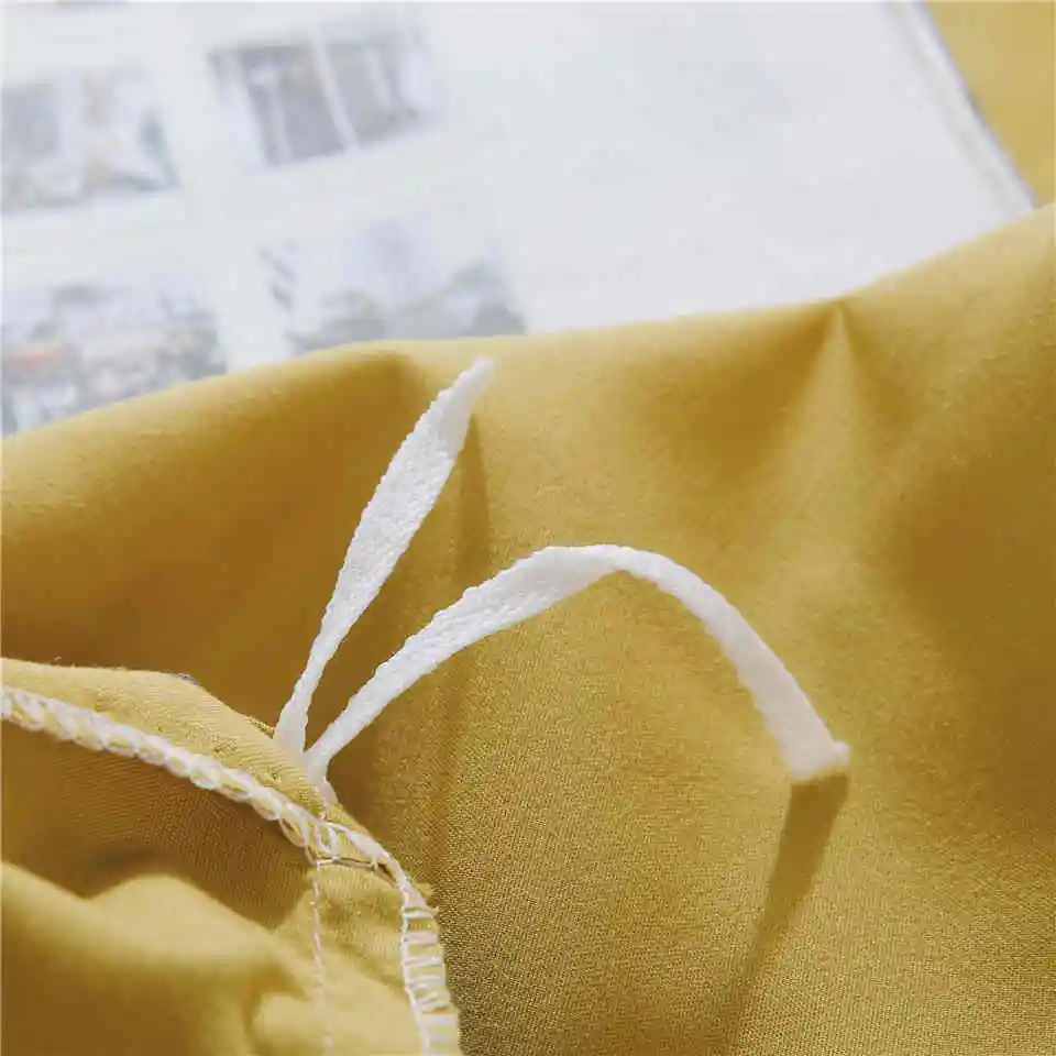 Liv Esthete A Yellow B Серый роскошный комплект постельного белья для дома мягкий