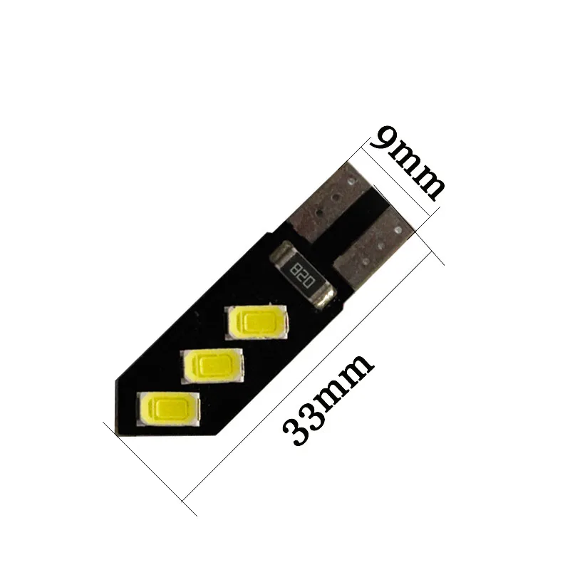 Светодиодсветодиодный лампы T10 W5W 100 194 6 SMD 168 из ПВХ длина 1 Вт 33 мм клин для