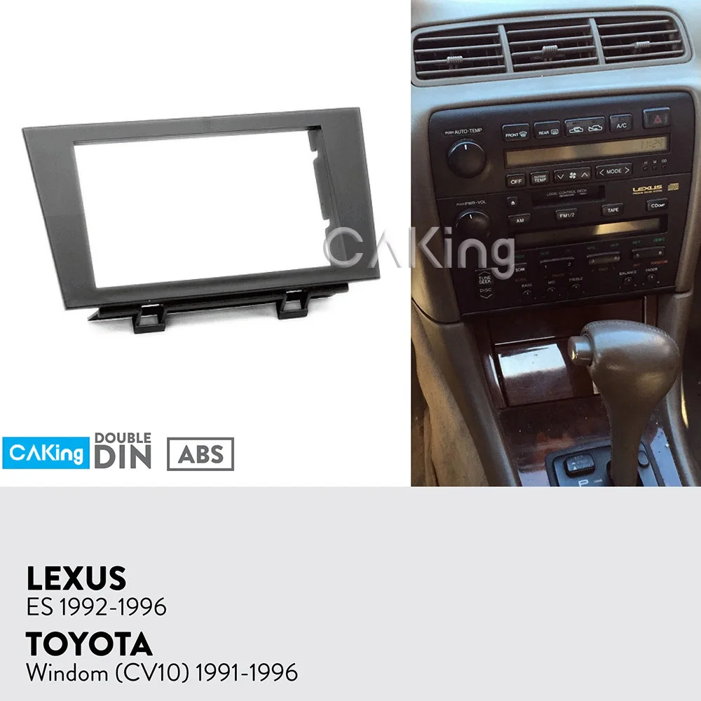 Car Fascia Radio Panel for Lexus ES 1992-1996;Toyota Windom(CV10) 1991-1996 Dash Kit Facia Plate Adapter Cover Bezel Trim
