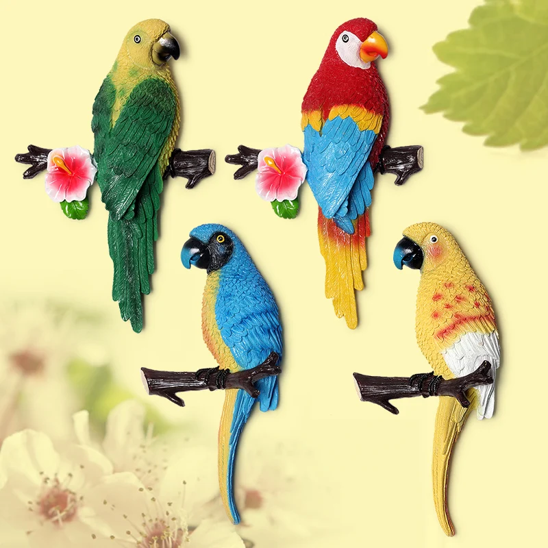 

Poly realistic parrot wall decorative hanging creative gifts living room
