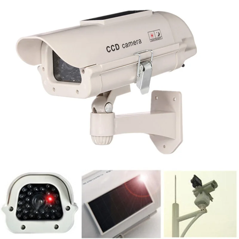 Манекен-приманка на солнечной энергии поддельная камера наблюдения с мигающим