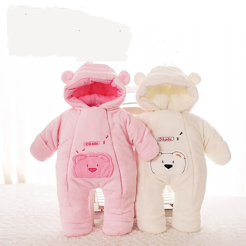 

Baby winter clothes newborn bebe jumpsuit overall jumpsuit infantil outwear coral fleece warm clothes snowsuit toddler costume
