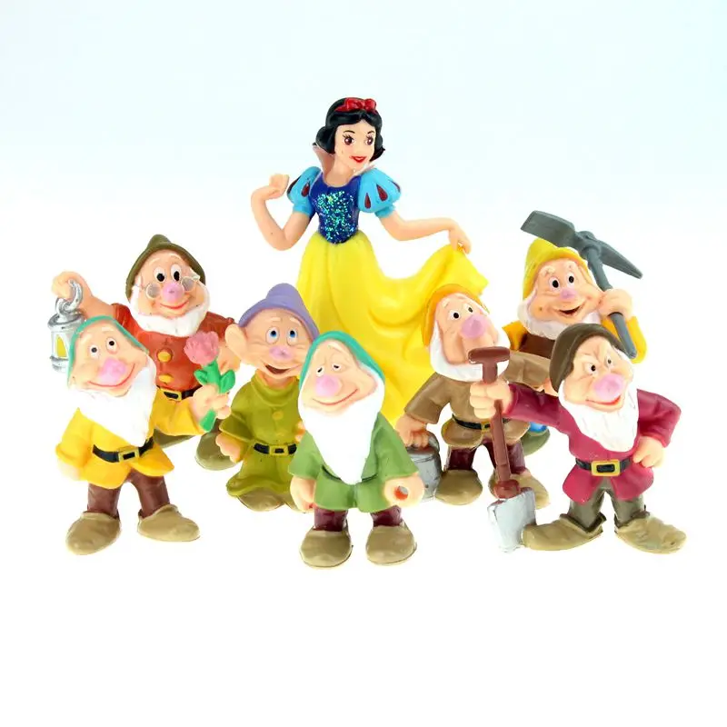 Игрушки Disney 8 шт./компл. 6 10 см Белоснежка и семь карликов экшн фигурка модель