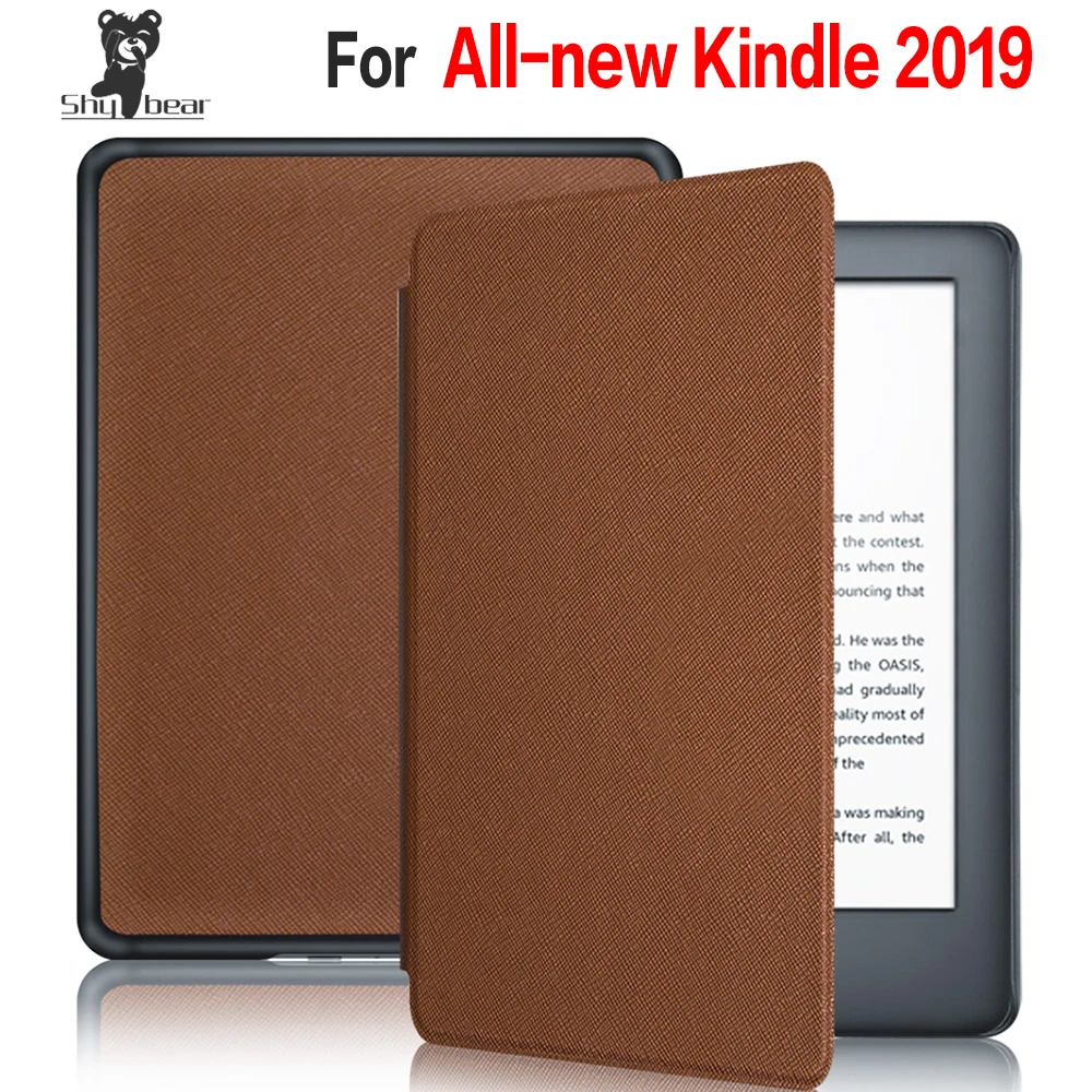 

Чехол Folio из искусственной кожи для нового Kindle, для электронной книги 2019 Kindle 10, с магнитной застежкой, бесплатный подарок