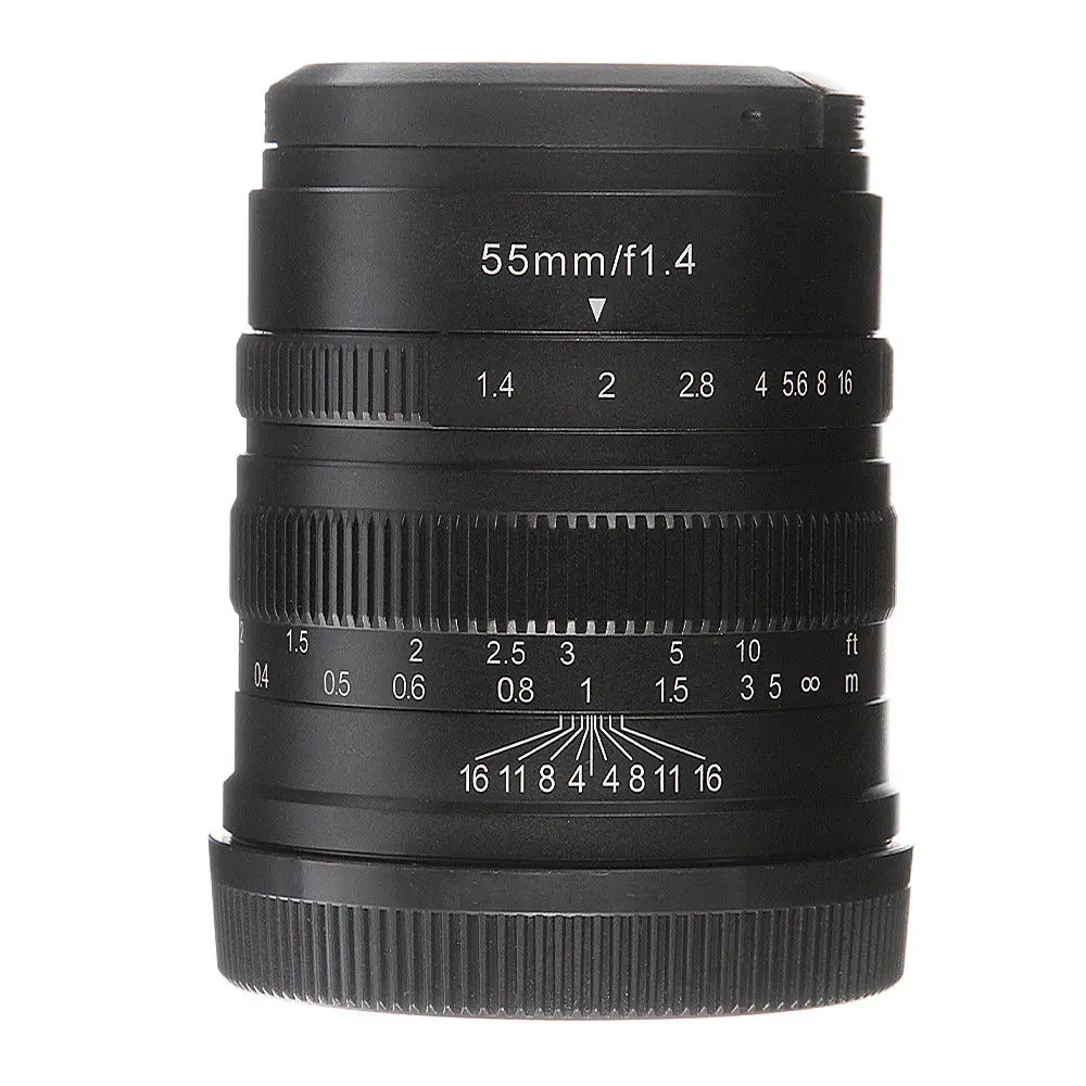 55 мм F/1,4 ручная фокусировка APS-C объектив для Canon EF-M крепление EOS M M10 M6