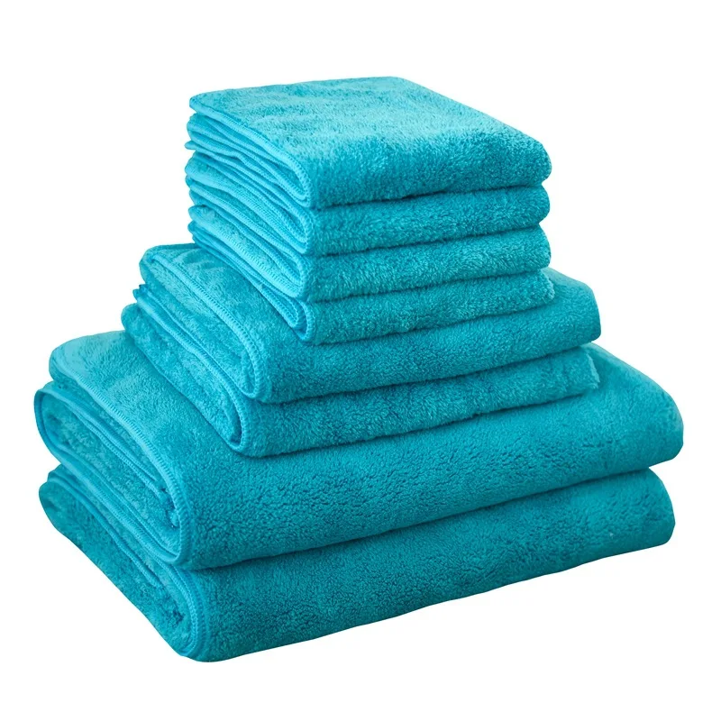 8 шт микрофибра банные полотенца для детей/взрослых халаты пляжное полотенце