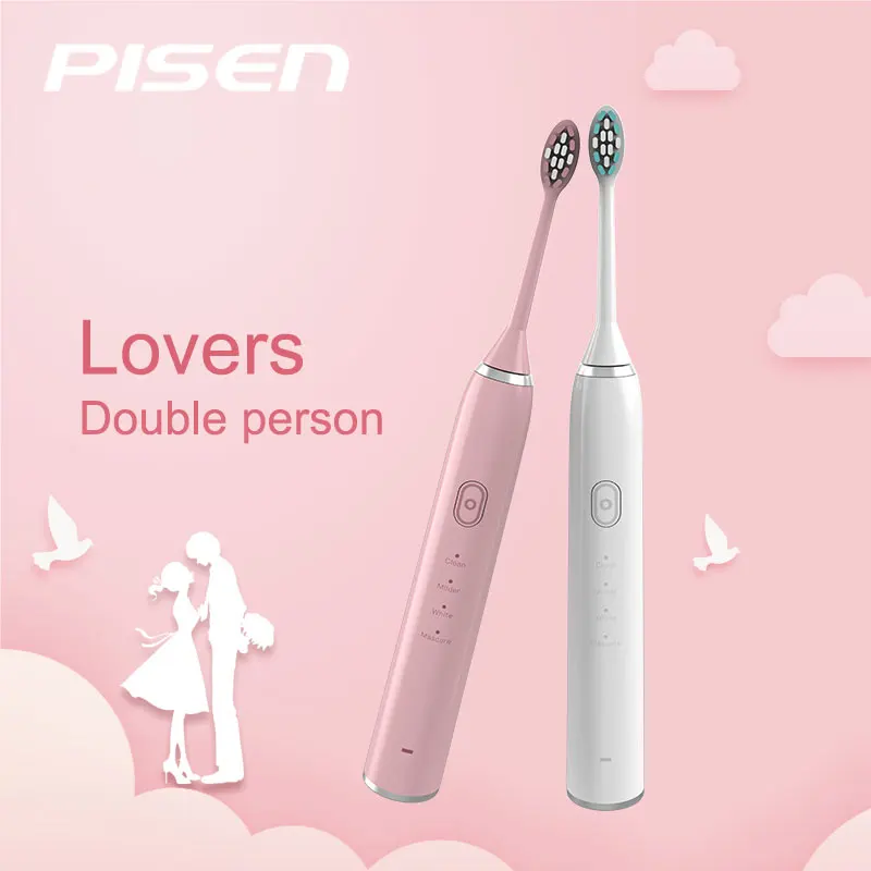 PISEN 360 электрическая зубная щетка USB зарядка Sonicare IPX7 Водонепроницаемая