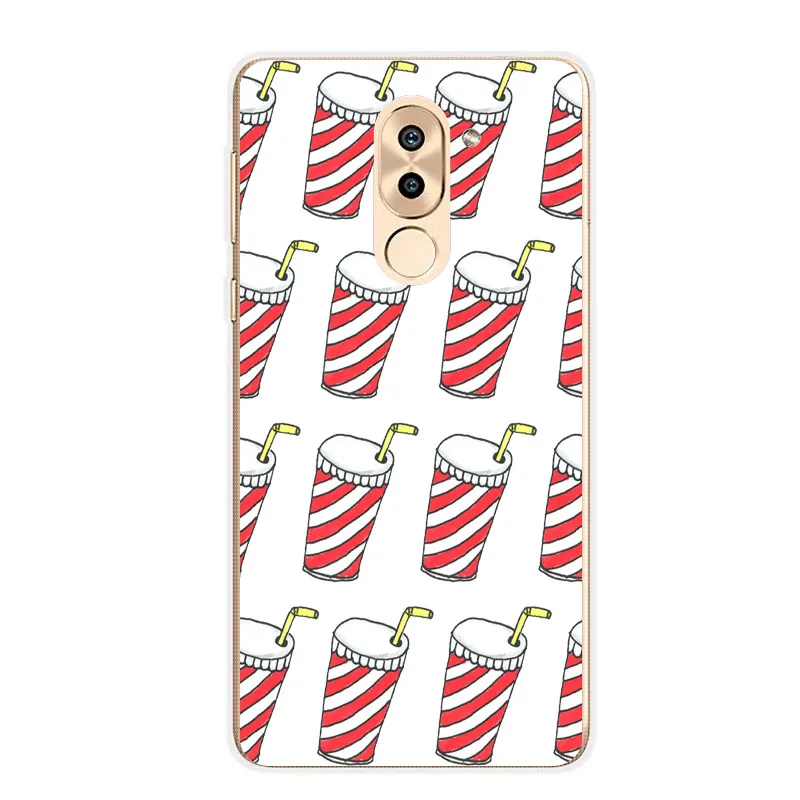 Huawei honor 6x Case Silicon Rich food Painting Soft TPU Back Cover for Phone fitted shell |