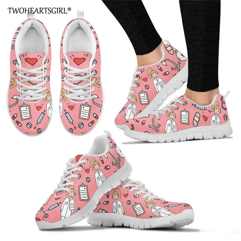 L4399AQ Twoheartsgirl/женские кроссовки для медсестры; женская обувь из сетчатого материала; легкая прогулочная обувь из сетчатого материала; zapatillas mujer chaussures femme - Цвет: L4399AQ
