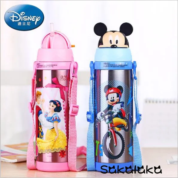 100% бренд Disney 304 нержавеющая сталь вакуумная изоляция бутылка для горячей воды 480
