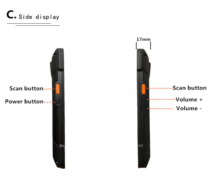 Android 6,0 прочный КПК 4G Портативный pos-терминал 1D 2D NFC RFID считыватель беспроводной сканер штрих-кодов Wifi Bluetooth gps сборщик данных