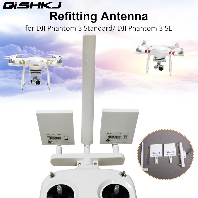 Phantom 3 Стандартный 3 S 3SE пульт дистанционного управления арматура антенна WiFi расширитель усилитель сигнала для dji Phantom 3 комплектующие для Дронов