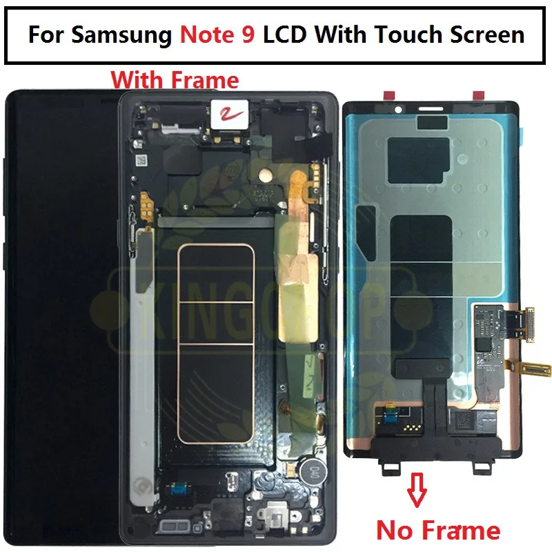 Для samsung Galaxy Note 9 lcd с рамкой дисплей сенсорный экран дигитайзер в сборе для samsung note9 lcd N960 N960F N960DS lcd