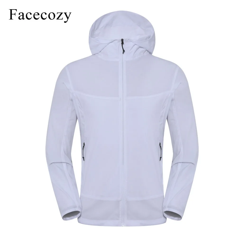 Facecozy Мужская тонкая ветровка Ультралегкая эластичная нейлоновая куртка для