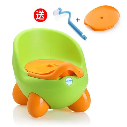 Green with Lid Детское сиденье для горшка, милое яйцо, детский стул для унитаза, обучающее сиденье для детей, QQ, горшок, табурет с крышкой унитаза и бесплатной щеткой - Цвет: Green with Lid
