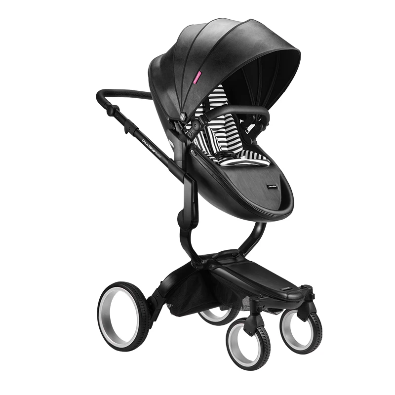 Doux bebe finfin hot mima mom spacewalk sky козырек двусторонний может лежать может сидеть складной амортизатор высокий пейзаж детская коляска