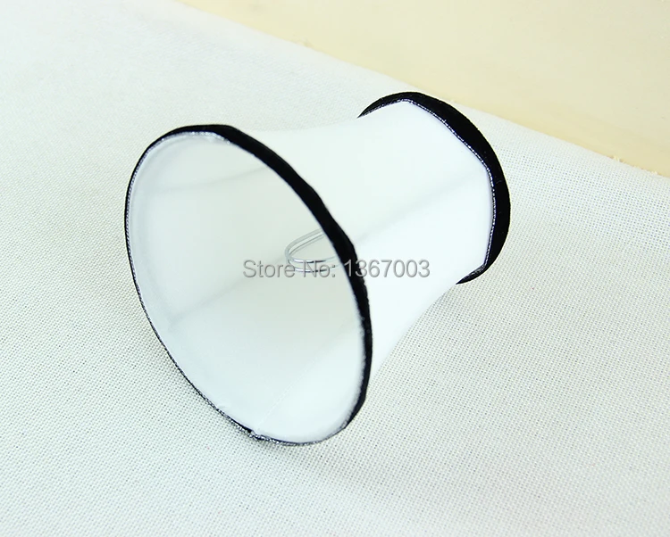 Современные световые лампы с тканевые абажуры люстра мини белый абажур для зажим