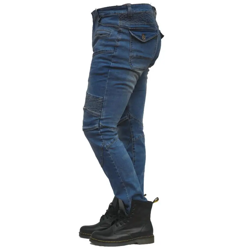 Штаны для езды на мотоцикле джинсы мотогонок панталоны байкерские велосипедные