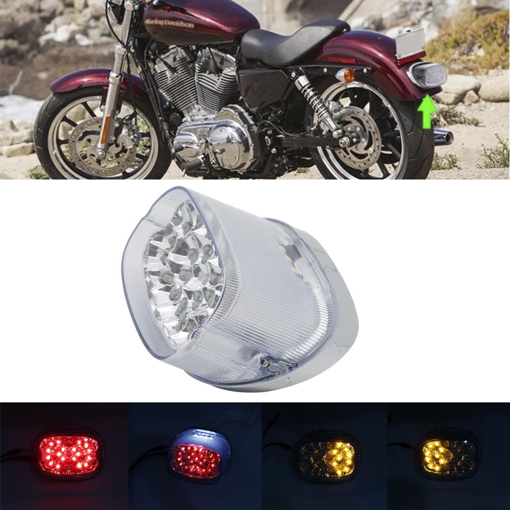 Мотоцикл светодиодный поворотный Задний сигнальный фонарь для Harley FLSTFB Fatboy Heritage Sportster 883 1200 Dyna король дорог Electra Glide
