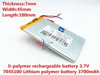 li po size 7045100 3 7v 3700mah lithium polymer battery with protection board for pda tablet pcs digital products