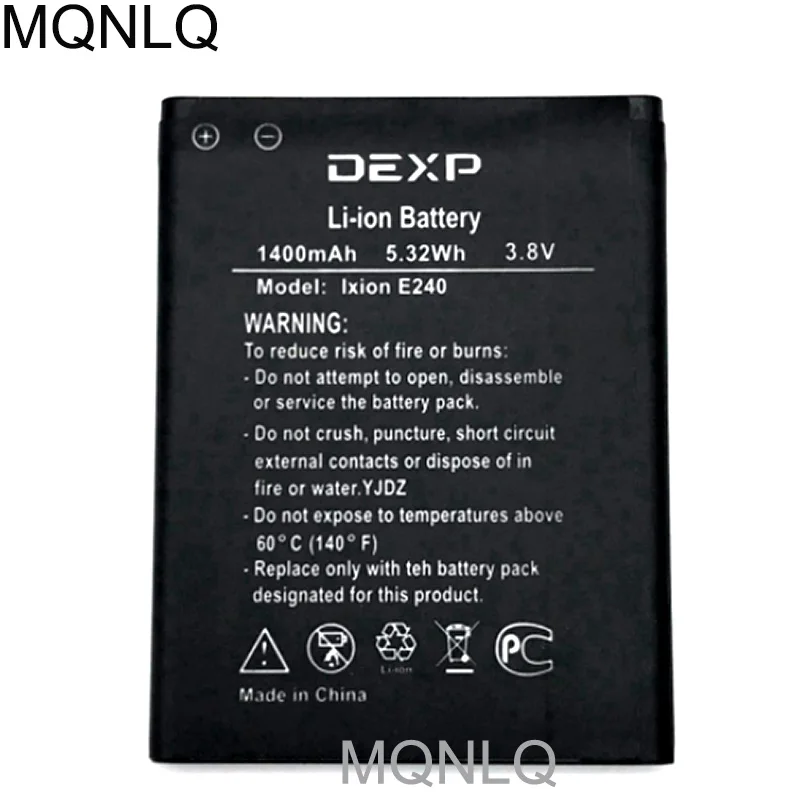 Аккумулятор для Dexp Ixion E240 E 240 1400 мАч стандартная сменная батарея MQNLQ|Аккумуляторы