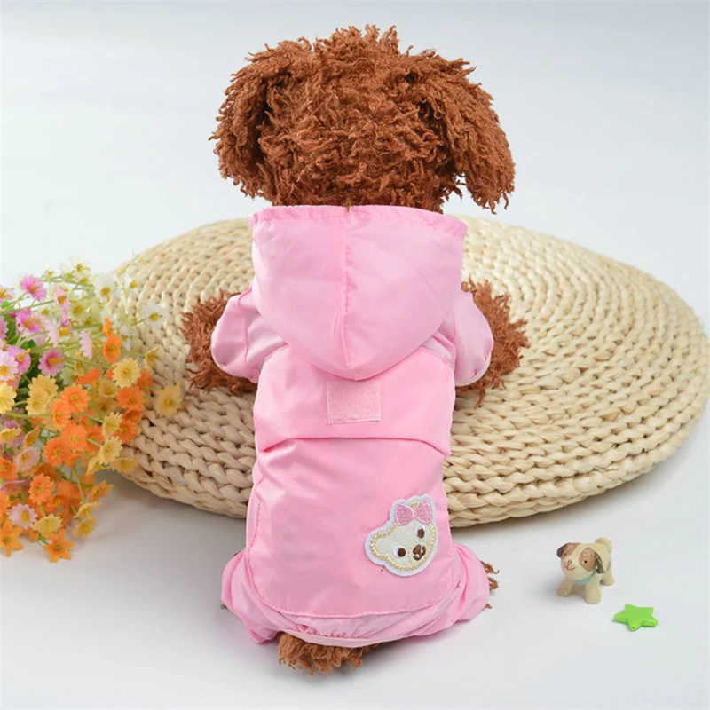 Dog Raincoats for Clothes Waterproof Pet Raincoat For Puppy Dogs Supply Jumpsuit Jacket Products Chihuahua XS-XXL | Дом и сад
