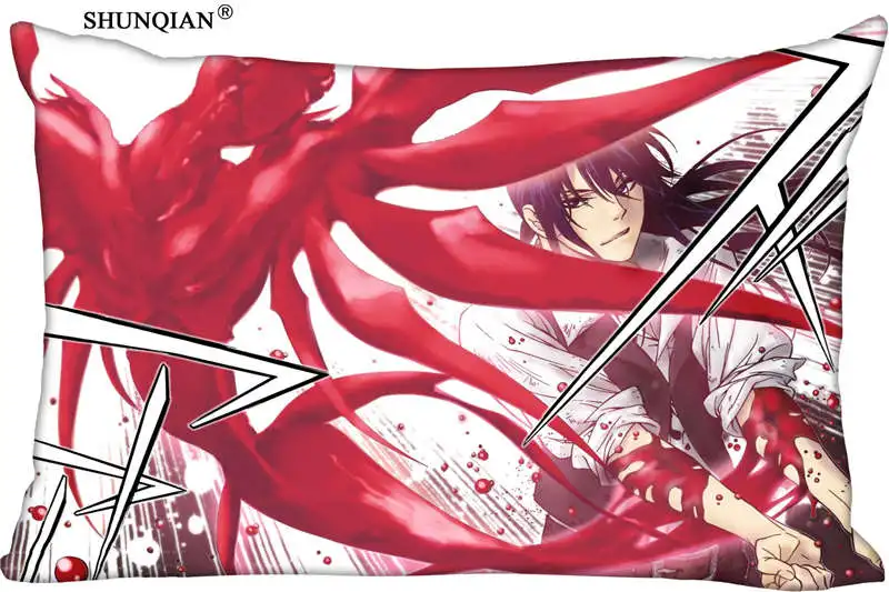 Лидер продаж красивая прямоугольная Мужская Подушка D.Gray чехол на молнии