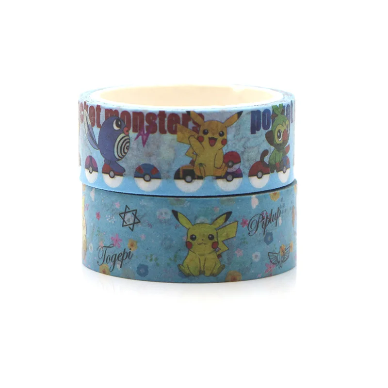 Pocket Monster kawaii мультфильм DIY Скрапбукинг липкая клейкая бумага Васи маскирующая лента печатные узоры наклейки E0615