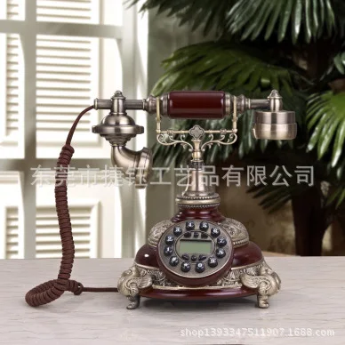 

The classical European style retro vintage peacock antique telephone telephone telephone telephone Chinese gift