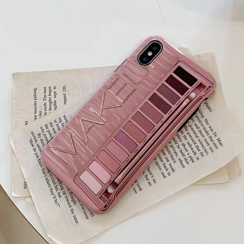 Remazy Модный женский чехол для теней для глаз s для iPhone 7, 8 Plus, X, XS, Max, XR, мягкий чехол для макияжа, чехлы для iPhone XS, XR, 6, 6S Plus, Coque