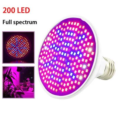 200LED full spectrum 36 200 светодиодный светильник для выращивания растений, полный спектр, красный, синий, лампа для выращивания, зажим для лампы для комнатной палатки, семян цветов, овощей, теплицы, гидро - Испускаемый цвет: 200LED full spectrum