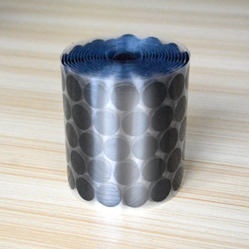 

1000 Pairs 10mm 15mm 20mm 25mm Adhesive Fastener Tape Dots Hook And Loop Magic Sticker Round Strong Self Adhesive Fastener Tape