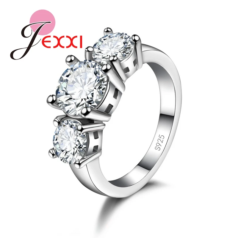 Женское кольцо из стерлингового серебра 925 пробы уникальное с кристаллом