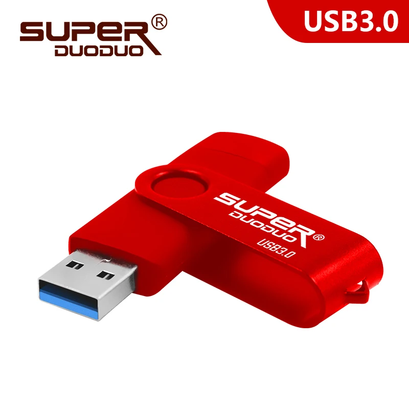 100% Оригинальный USB 3 0 OTG флэш накопитель 128 Гб 64 32 оперативной памяти 16 встроенной