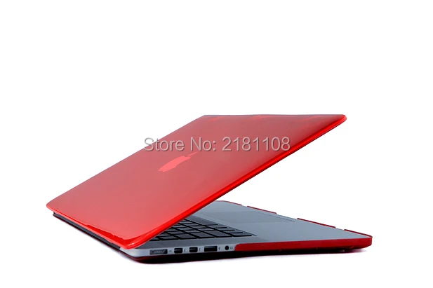 Глянцевый кристально прозрачный жесткий чехол для MacBook M1 Air A2337 прозрачная