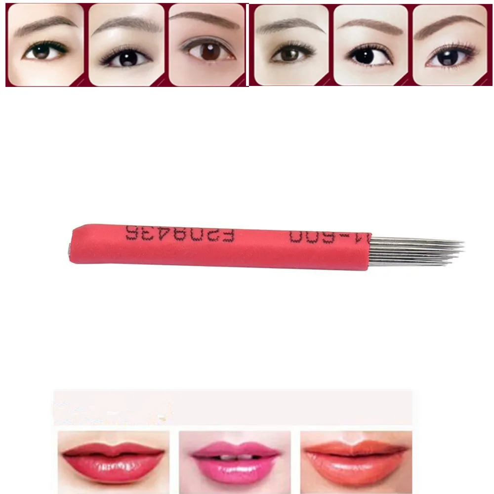 Татуировка бровей Иглы косой верхней лезвия для микроблендинга ручной