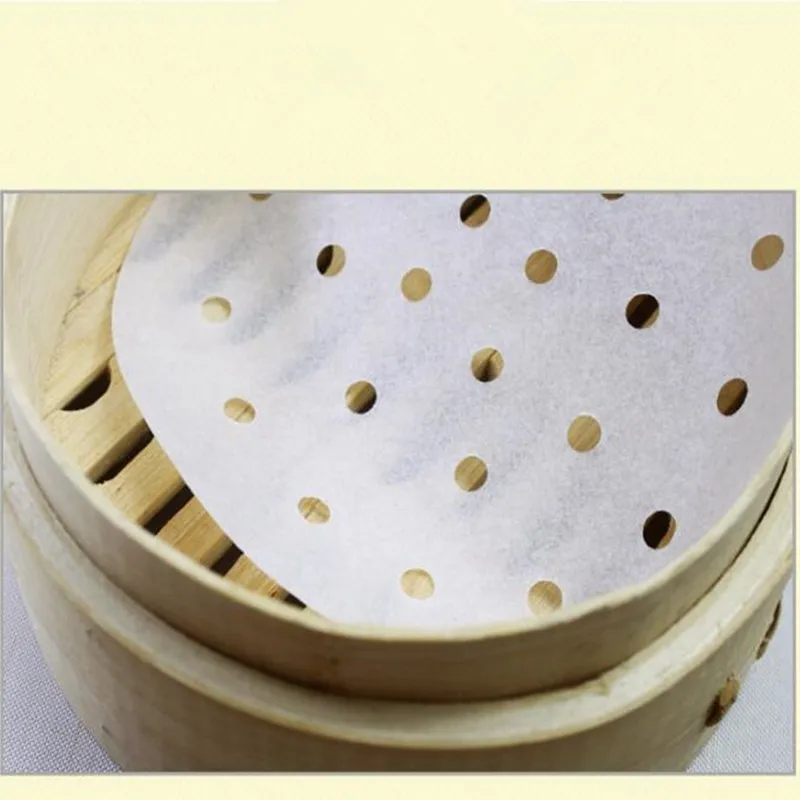 100 шт. Одноразовые Круглые бумажные вкладыши для пергамента антипригарная