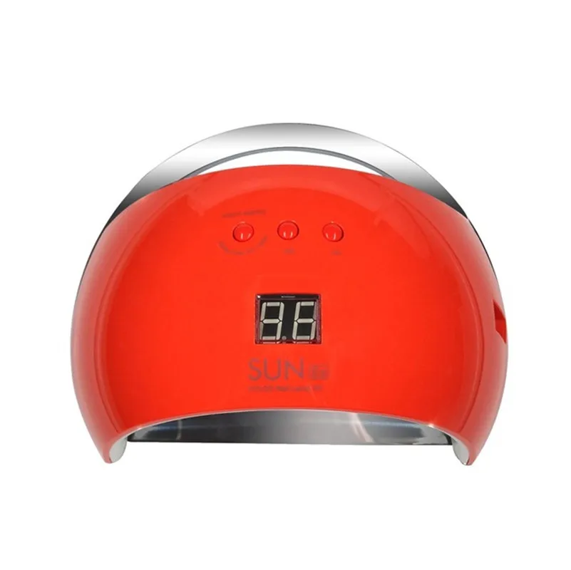 red 48 Вт SUN6S светодиодный светильник для ногтей, Сушилка для ногтей, УФ-светильник, лампа для отверждения, СВЕТОДИОДНЫЙ УФ-гель, умный маникюр, лак для ногтей, инструменты для дизайна ногтей - Цвет: red