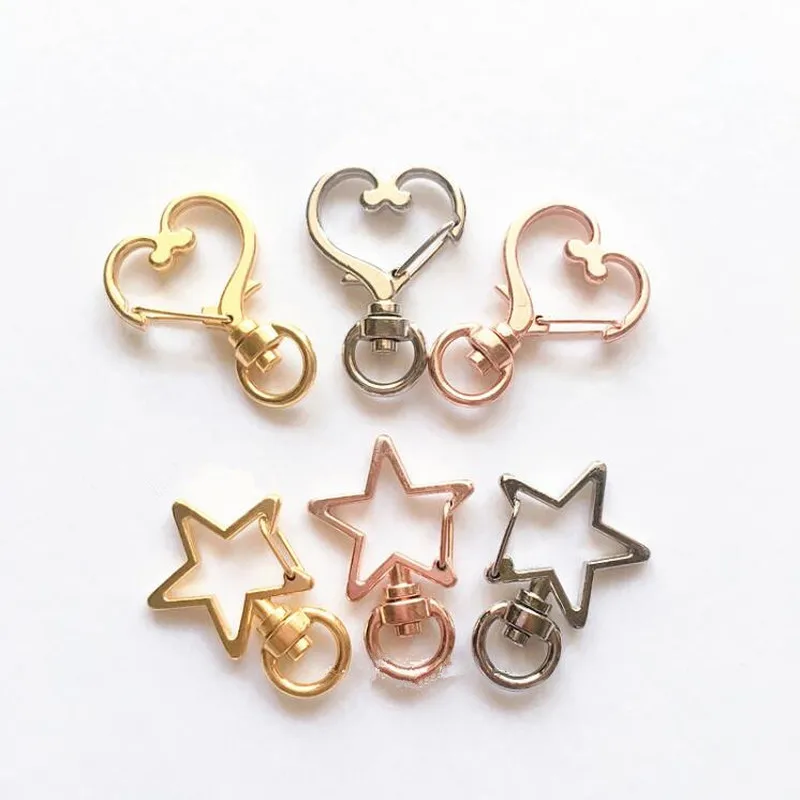 2 шт. серебристые/золотистые зажимы для ключей|Пряжки и крючки| |