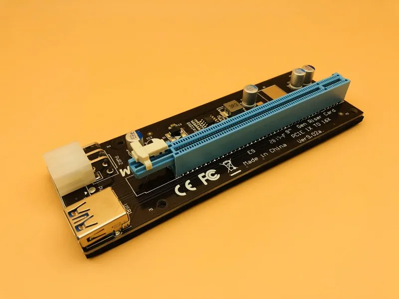 USB 3 0 PCI Express Riser Card E 1x до 16x кабель для передачи данных SATA 6Pin IDE Molex блок питания BTC