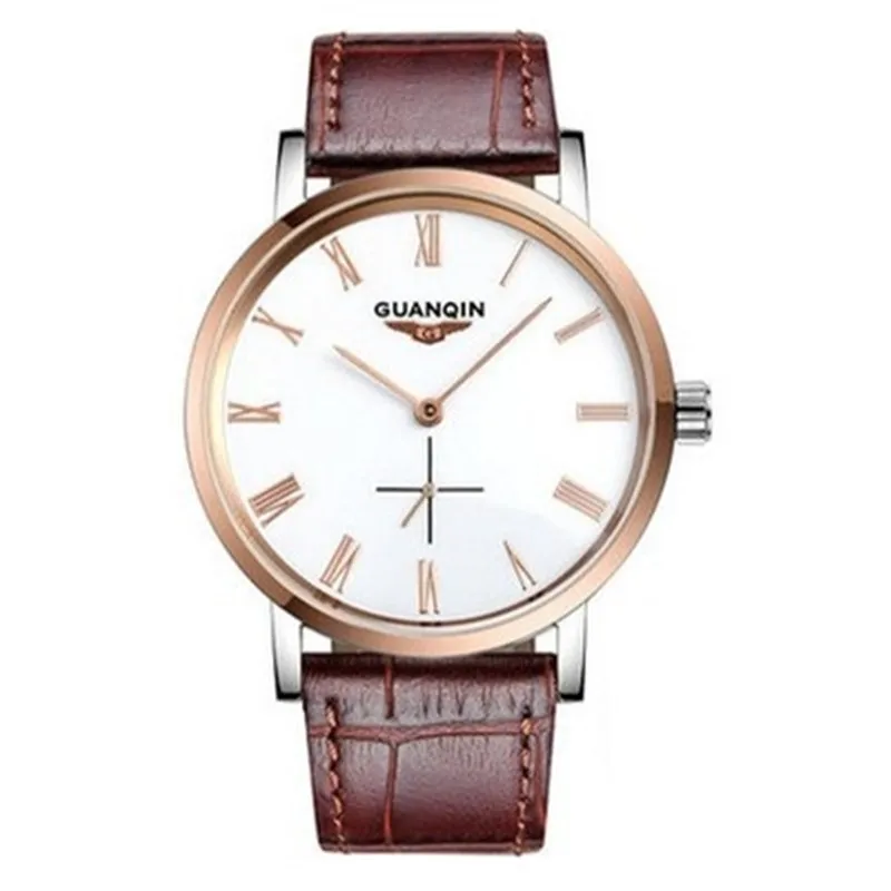 

High Quality Original GUANQIN Watch Men 2021 Luxury Brand Mechanical Watch Leather Waterproof Men Sale port Men Watch