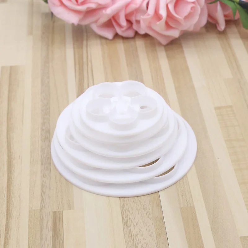 Форма для торта и печенья 6 шт. резак лепестков розы DIY Инструменты кухни помадка 9