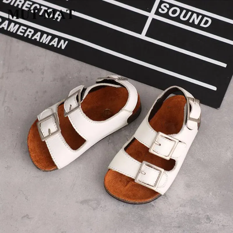 

Children's Genuine leather shoes boys and girls fashion sandals softy summer holiday beach shoes