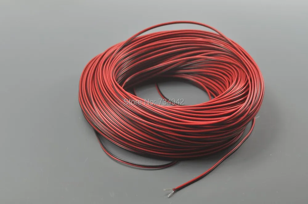 22AWG 2Pin луженая медная проволочная линия для светодиодных полос одного цвета|22awg