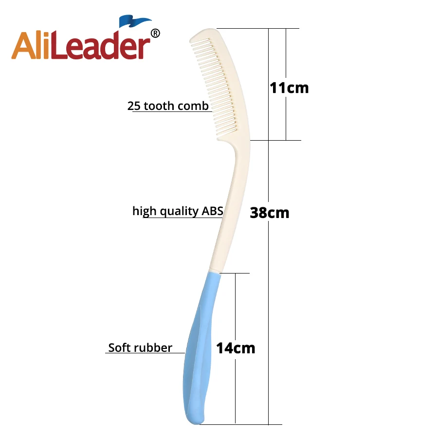 Alileader Popular Blue Hairdressing Comb Convenient Hair Combs Detangle Straight Best Tools For Elder Person 1Pcs/Lot | Красота и