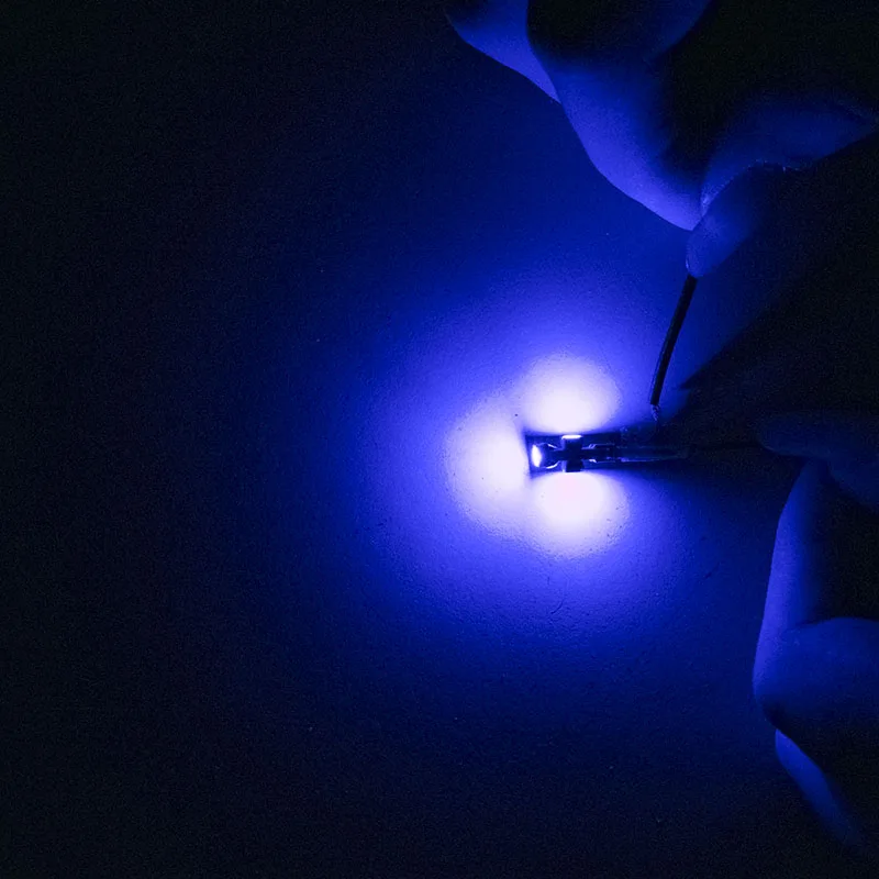 Синий 10 шт. T5 3 Led 3 SMD Neo Клин приборная панель инструмент кластерный светильник Автомобильная панель Датчик Speedo тире лампы Синий Красный Зеленый Белый Желтый - Испускаемый цвет: Синий