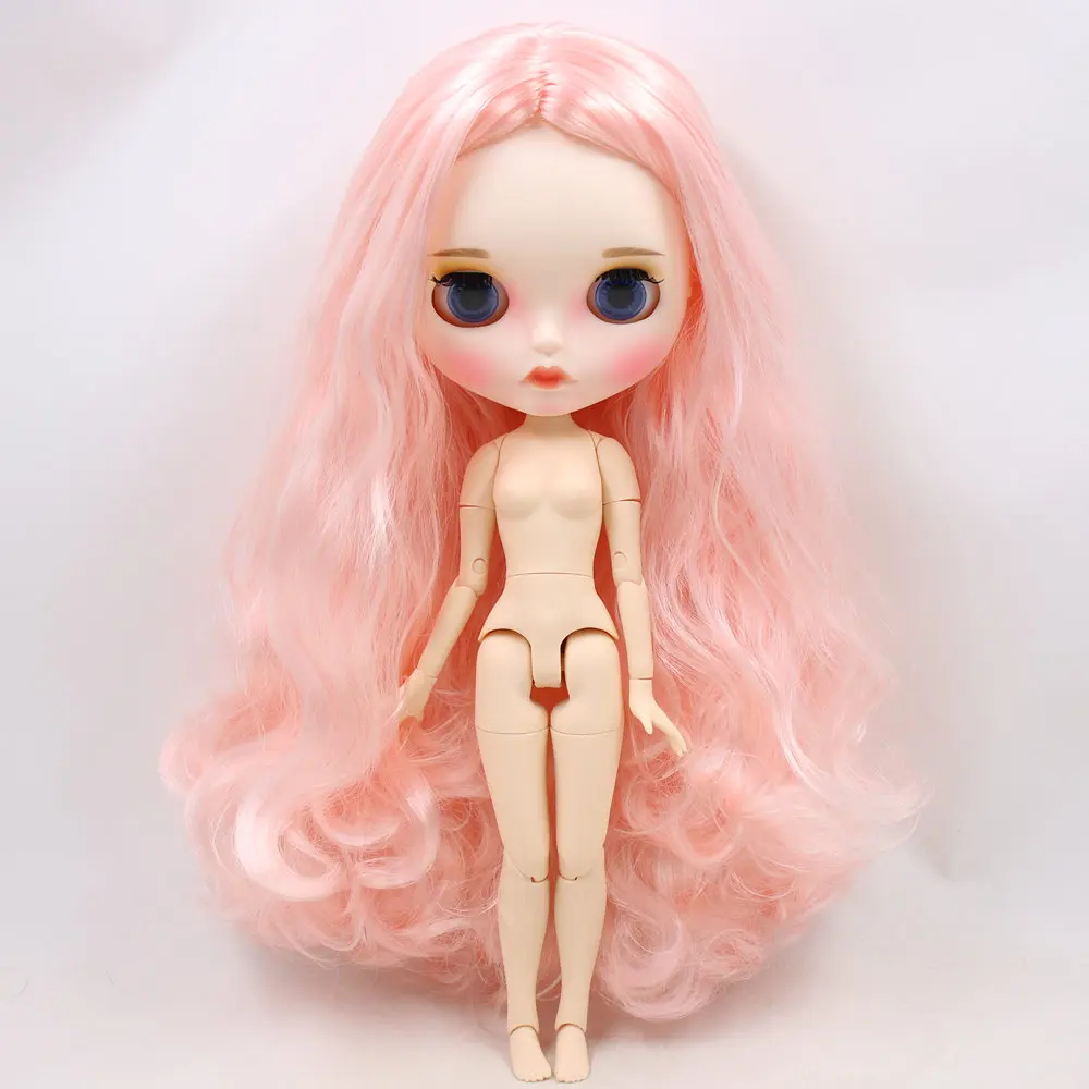 

ICY DBS Blyth Doll For No.BL136/1010 Pink mix white hair Carved lips Matte face with eyebrows Joint body 1/6 bjd